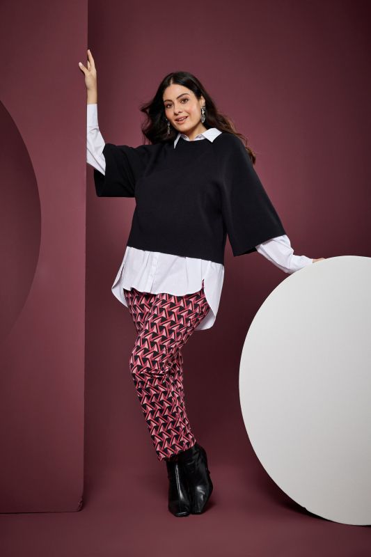 Wing Sleeve Knit Sweater