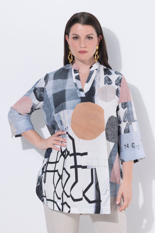 Туника с графичен пач принт