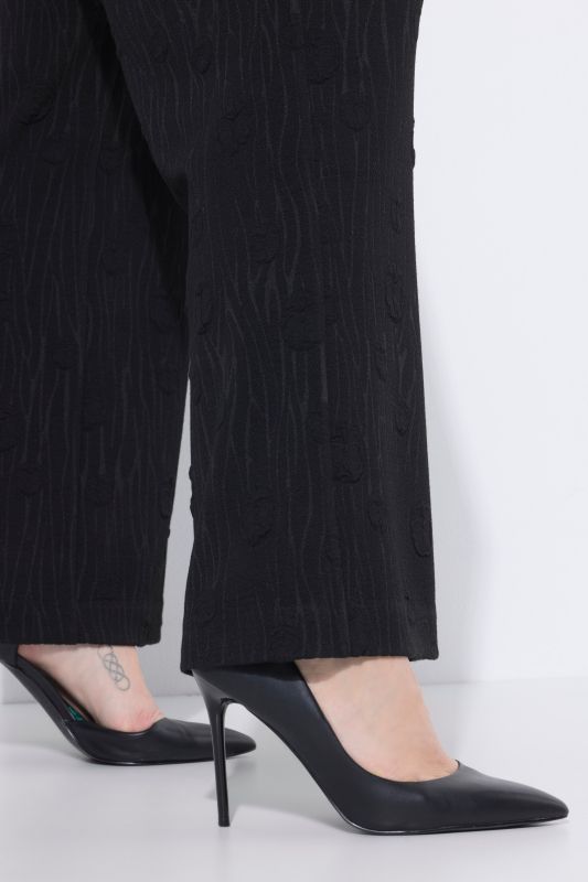 Wide Leg Elastic Waist Stretch Fit Pants