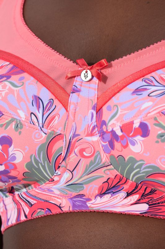 Сутиен с пастелен флорален принт