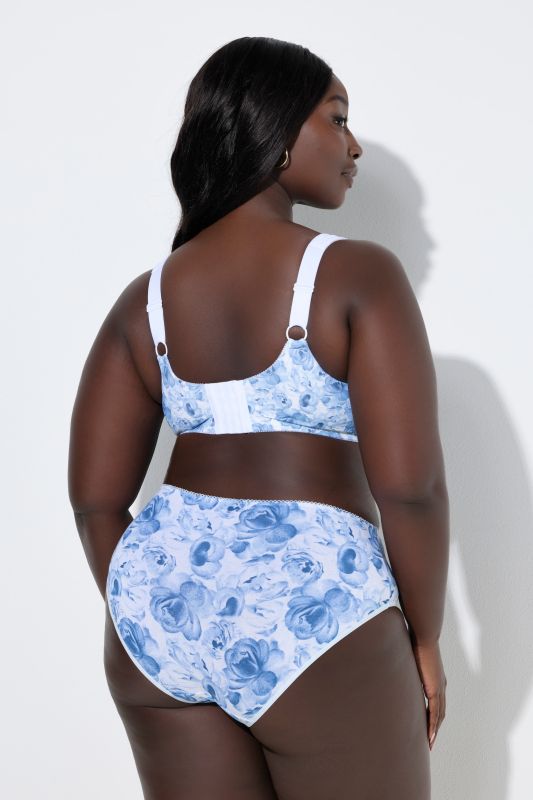 Сутиен с принт на рози