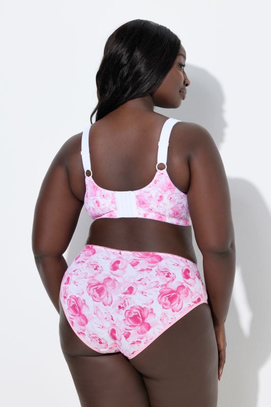 Сутиен с принт на рози