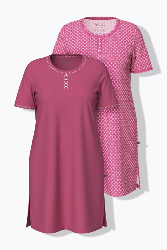 2 Pack Geometric Print Sleep Tees