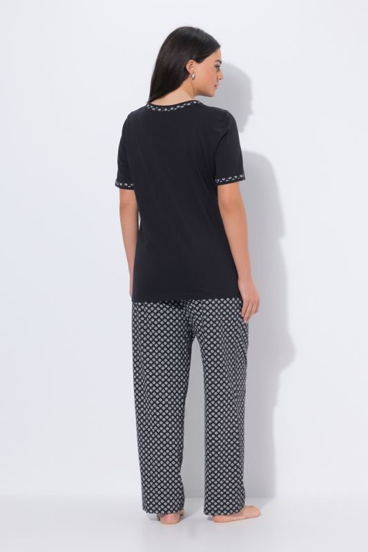 Geometric Print 2 Piece Pajama Set