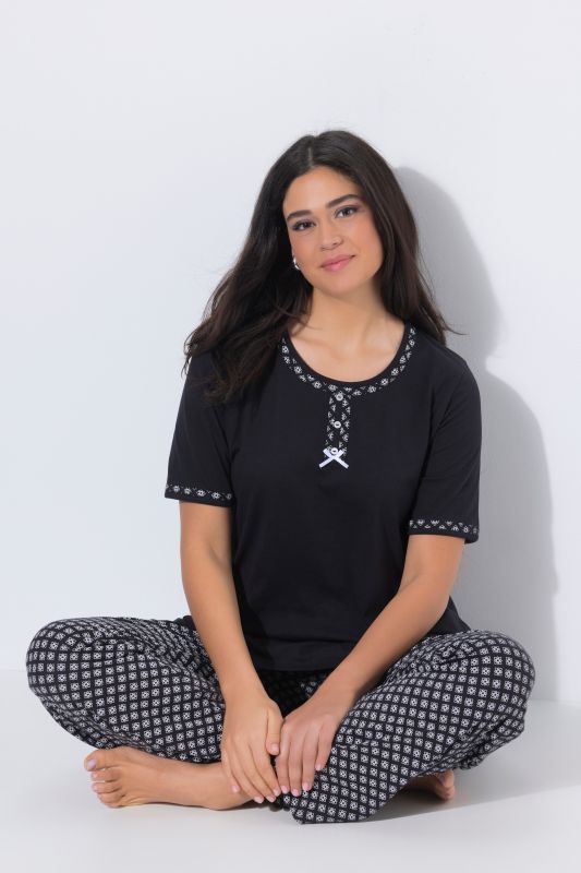 Geometric Print 2 Piece Pajama Set