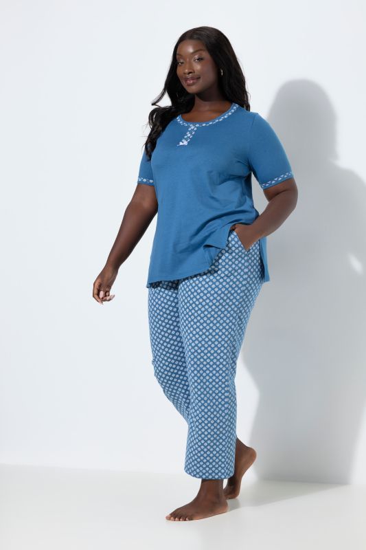 Geometric Print 2 Piece Pajama Set