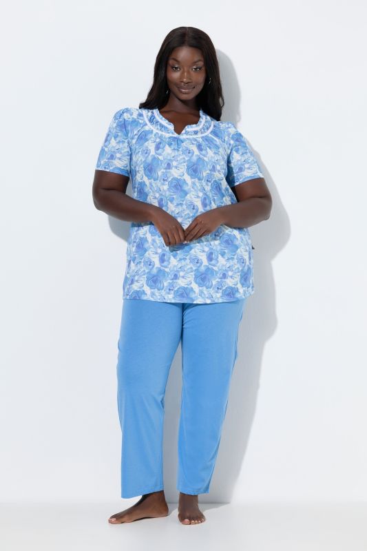 Porcelain Rose Two Piece Pajama Set