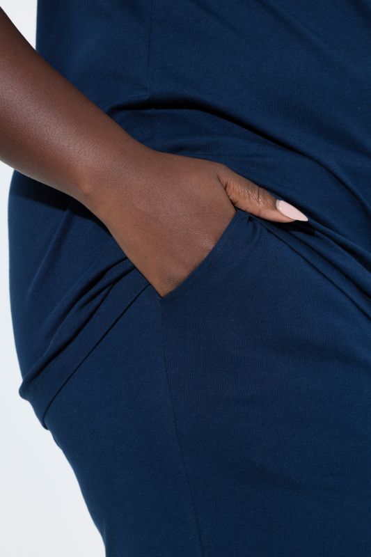 Eco Cotton Scalloped Lace Trimmed Two Piece Pajama Set