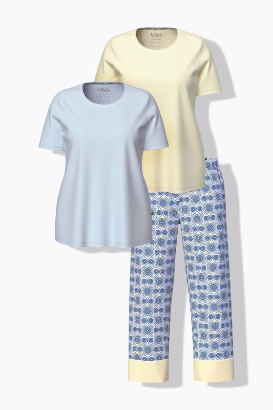Sunkissed Dreams Mix And Match Three Piece Pajama Set