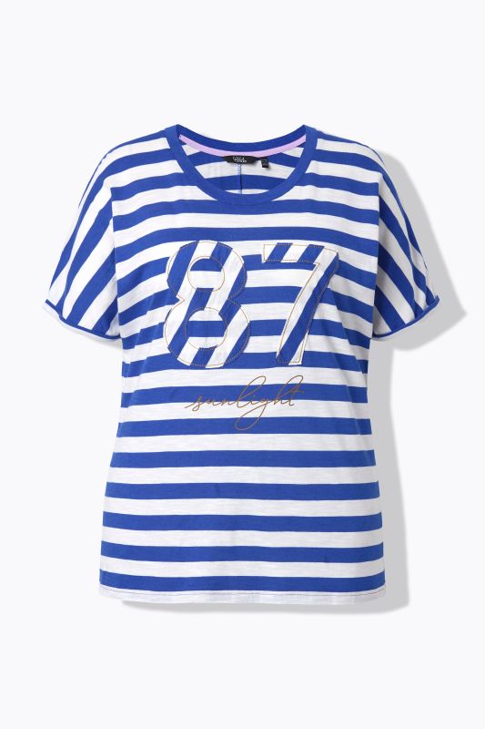 Patchwork Striped Graphic Tee