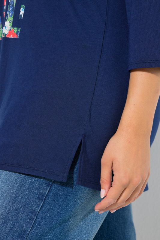 Bon Voyage Floral Lettering Tee