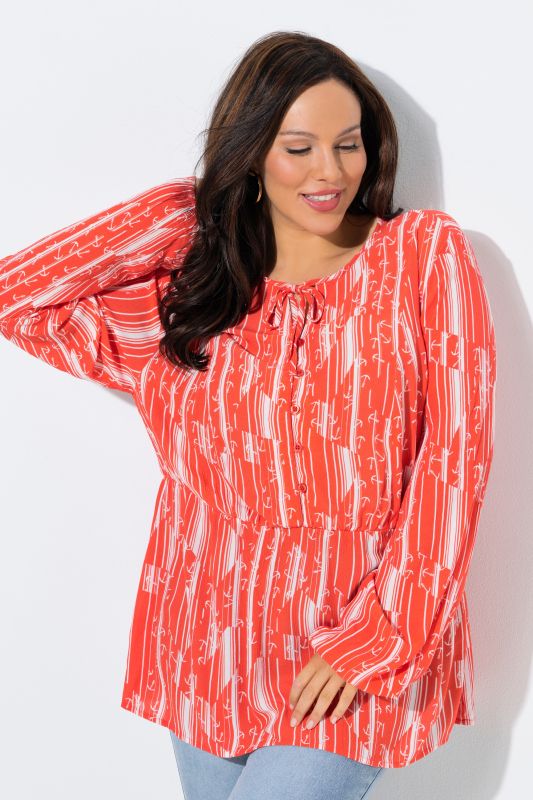 Блуза с геометричен принт