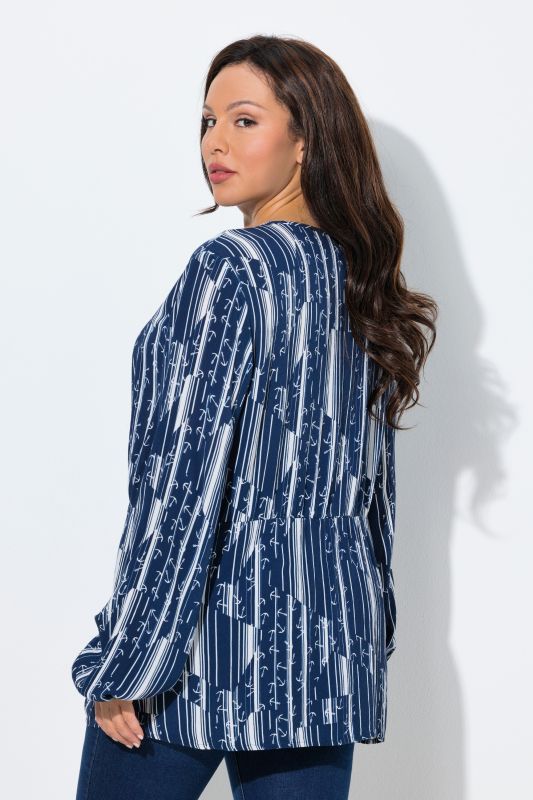 Блуза с геометричен принт