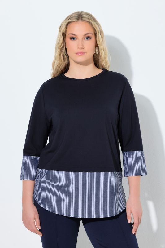 Суитчър с раирани маншети