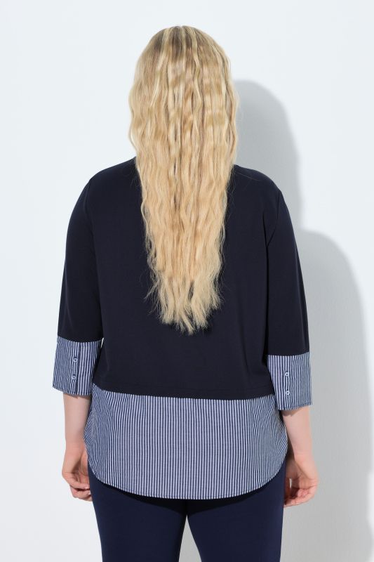 Суитчър с раирани маншети