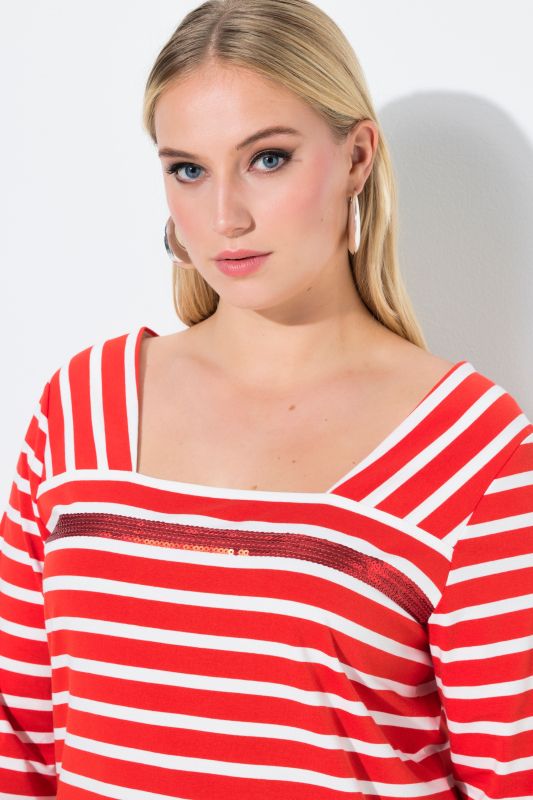 Тениска с микс от райета