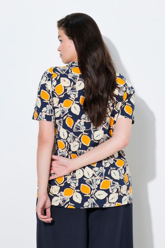 Тениска с принт на лимони
