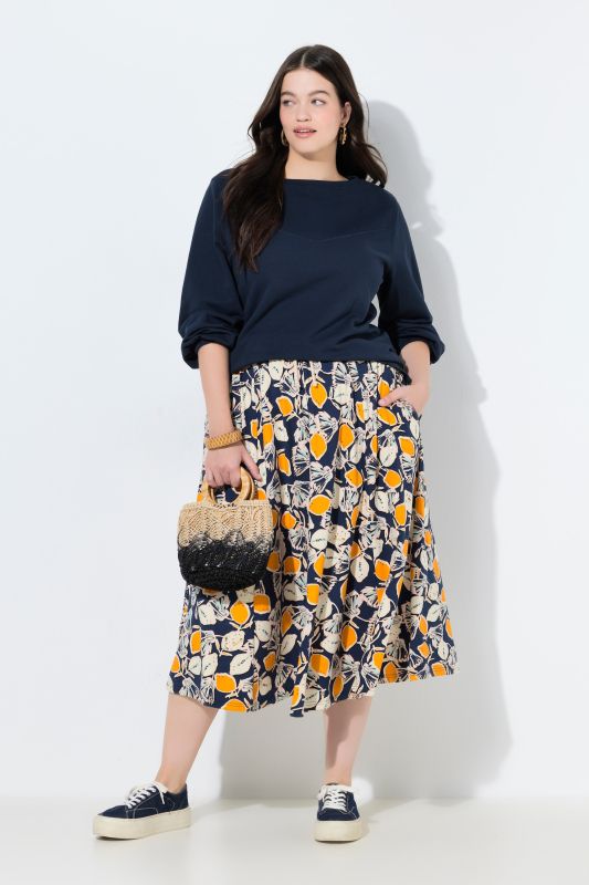 Пола с принт на лимони