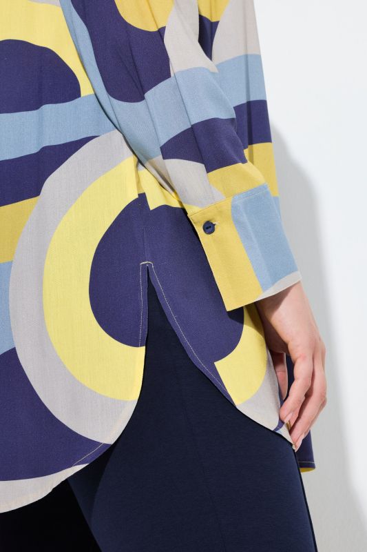 Туника тип риза с геометричен принт