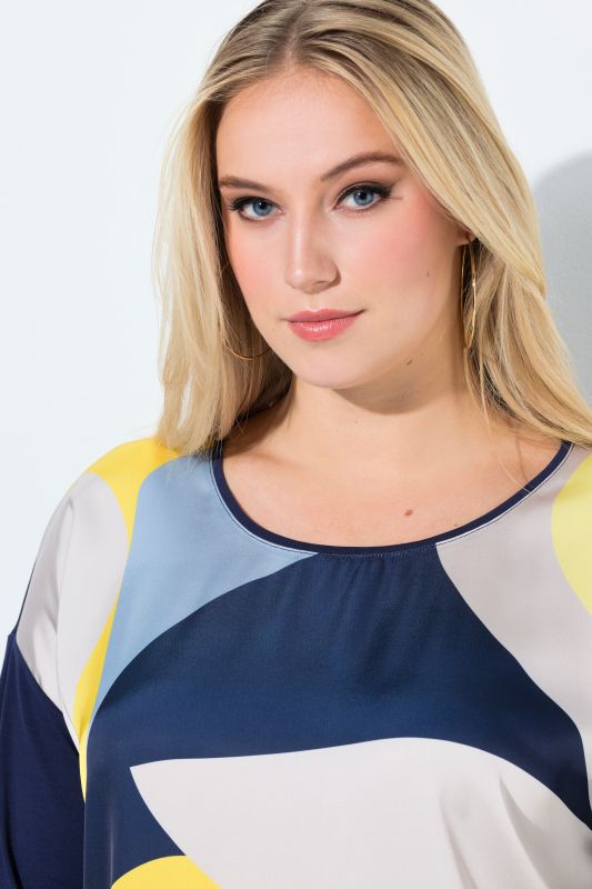 Тениска с геометричен принт