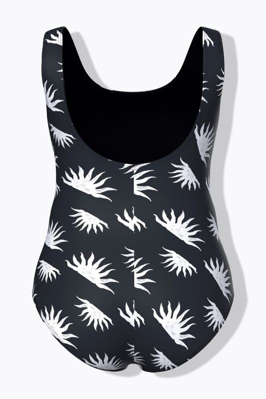 Бански с принт на слънце