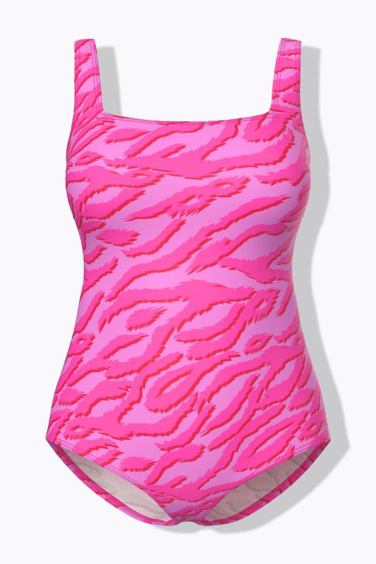 Neon Tiger Print Swimsuit