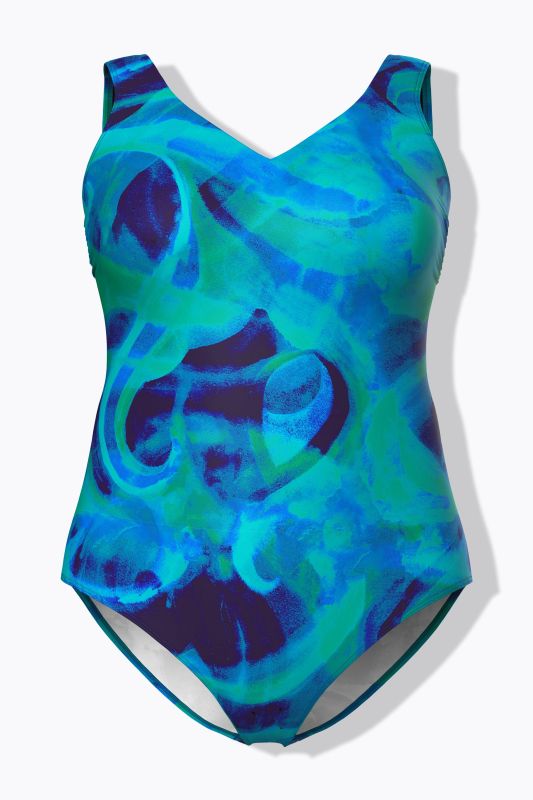 Бански с принт на вълни