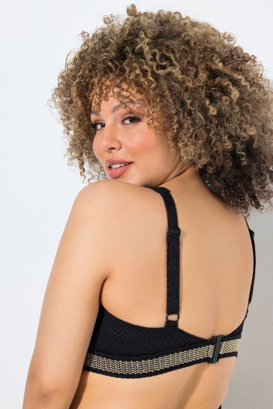 Бански от 2 части със златни акценти