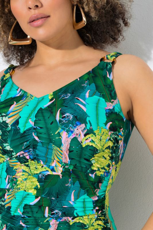 Бански с принт на джунгла