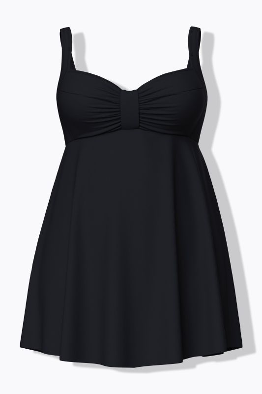 Бански тип рокля с разкроен акцент