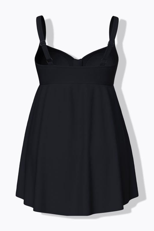 Бански тип рокля с разкроен акцент