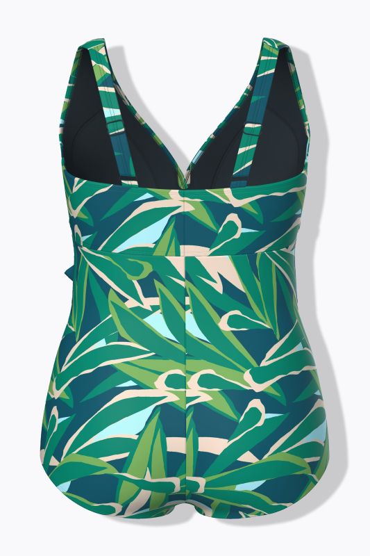 Бански с принт на листа