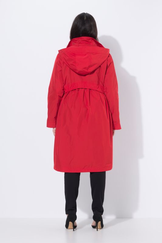 Палто за дъжд с кръстосващи се шевове