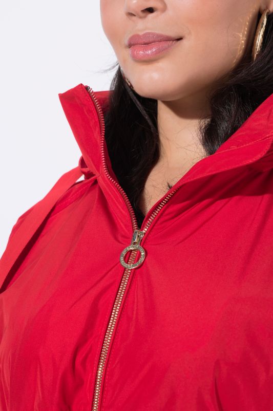 Палто за дъжд с кръстосващи се шевове