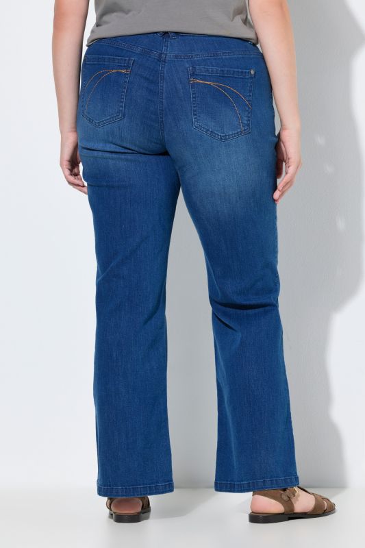 Дънки памучни с широки крачоли