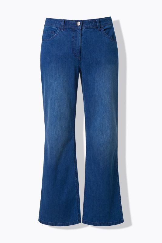 Дънки памучни с широки крачоли