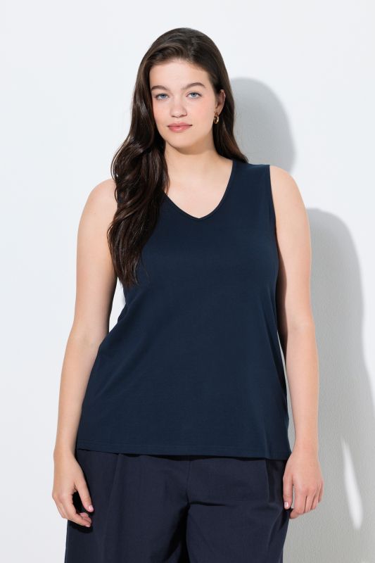 Потник памучен с V - образно деколте