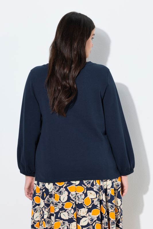 Суитчър с деколте тип лодка