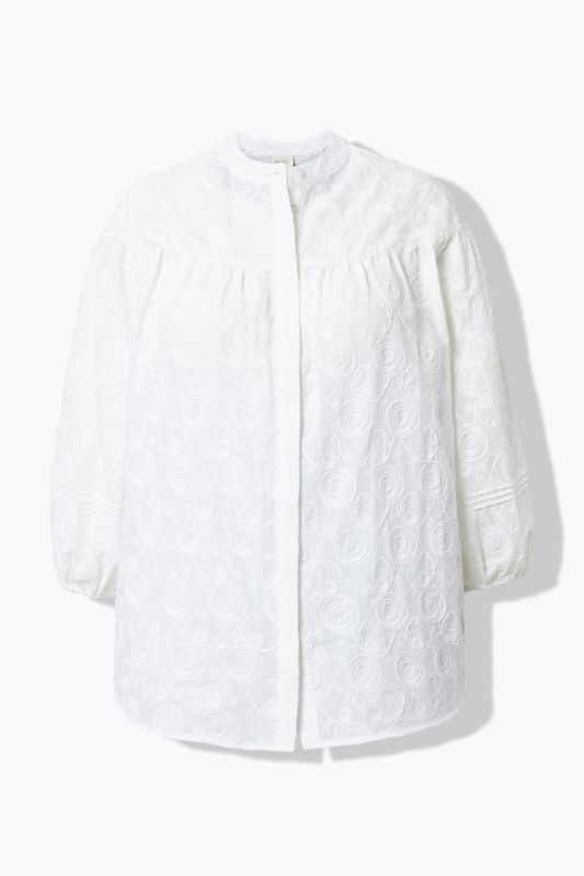 Риза с бродерия на рози