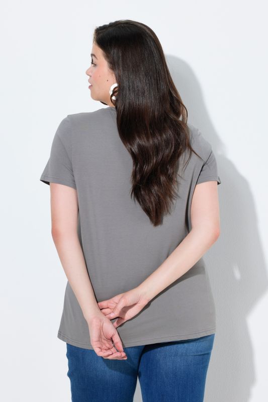 Тениска с принт на цвете