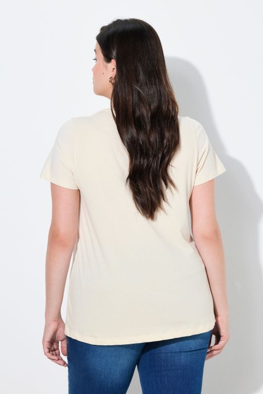 Тениска с мънистени плодове