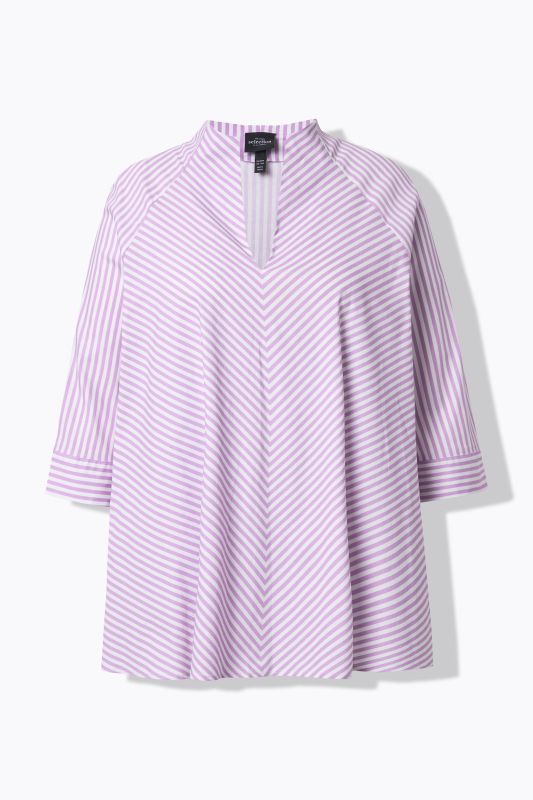 Блуза с диагонални райета