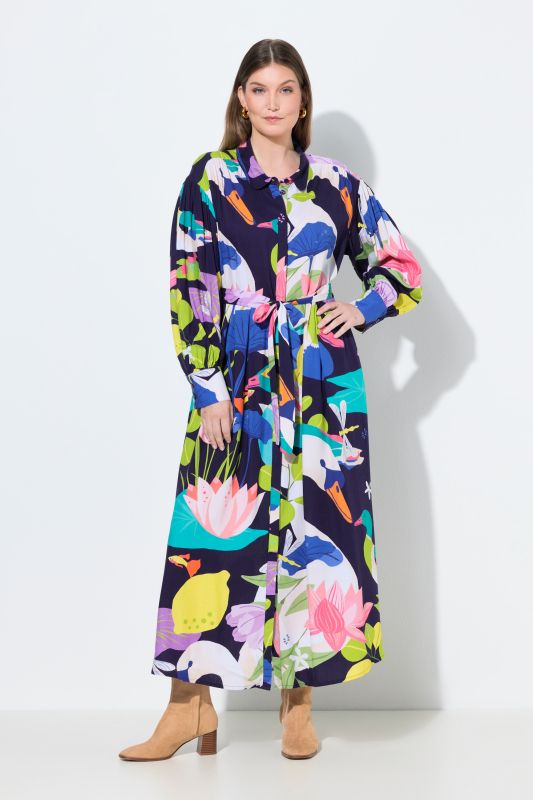 Рокля с разнообразен принт