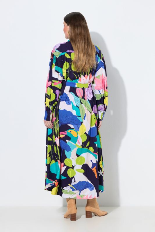 Рокля с разнообразен принт