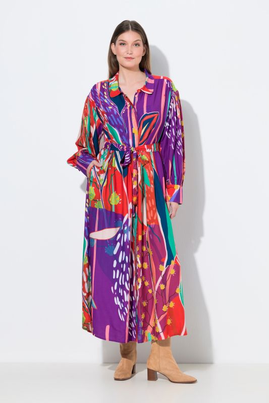 Рокля с разнообразен принт