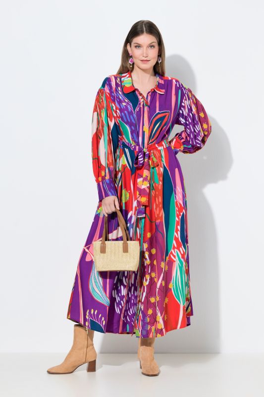 Рокля с разнообразен принт