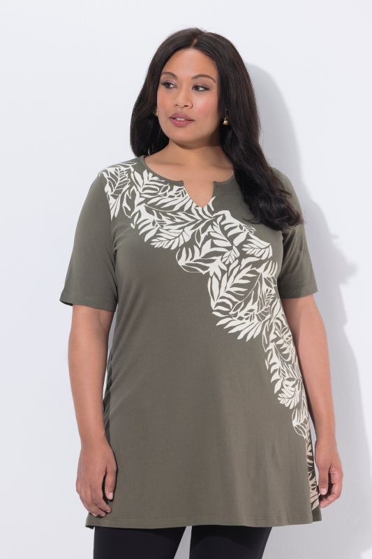 Туника с акцент на листа