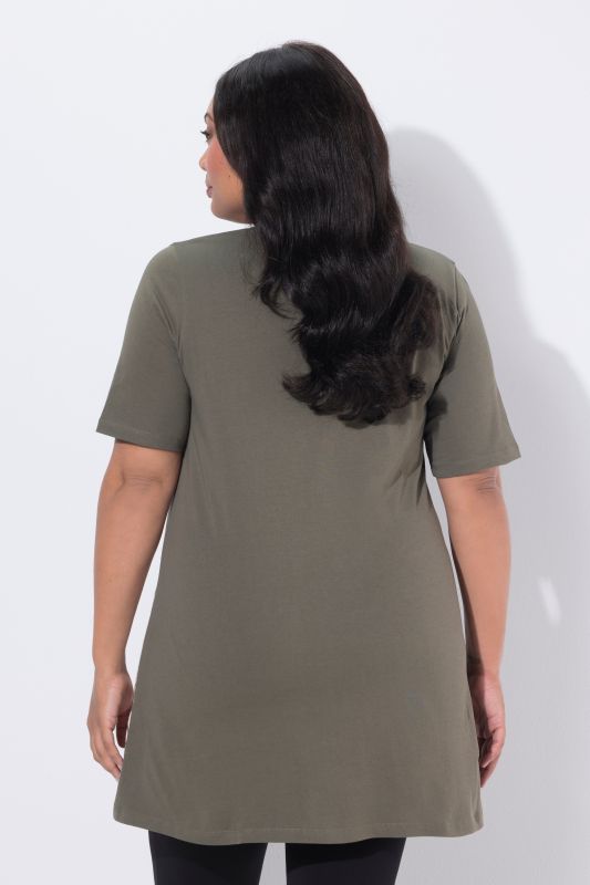 Туника с акцент на листа