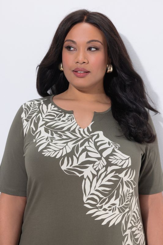 Туника с акцент на листа