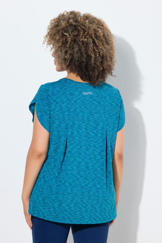 Тениска от бързосъхнеща материя с цветен ефект